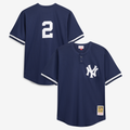 New York Yankees Mitchell & Ness Navy Replica MLB baseball jersey