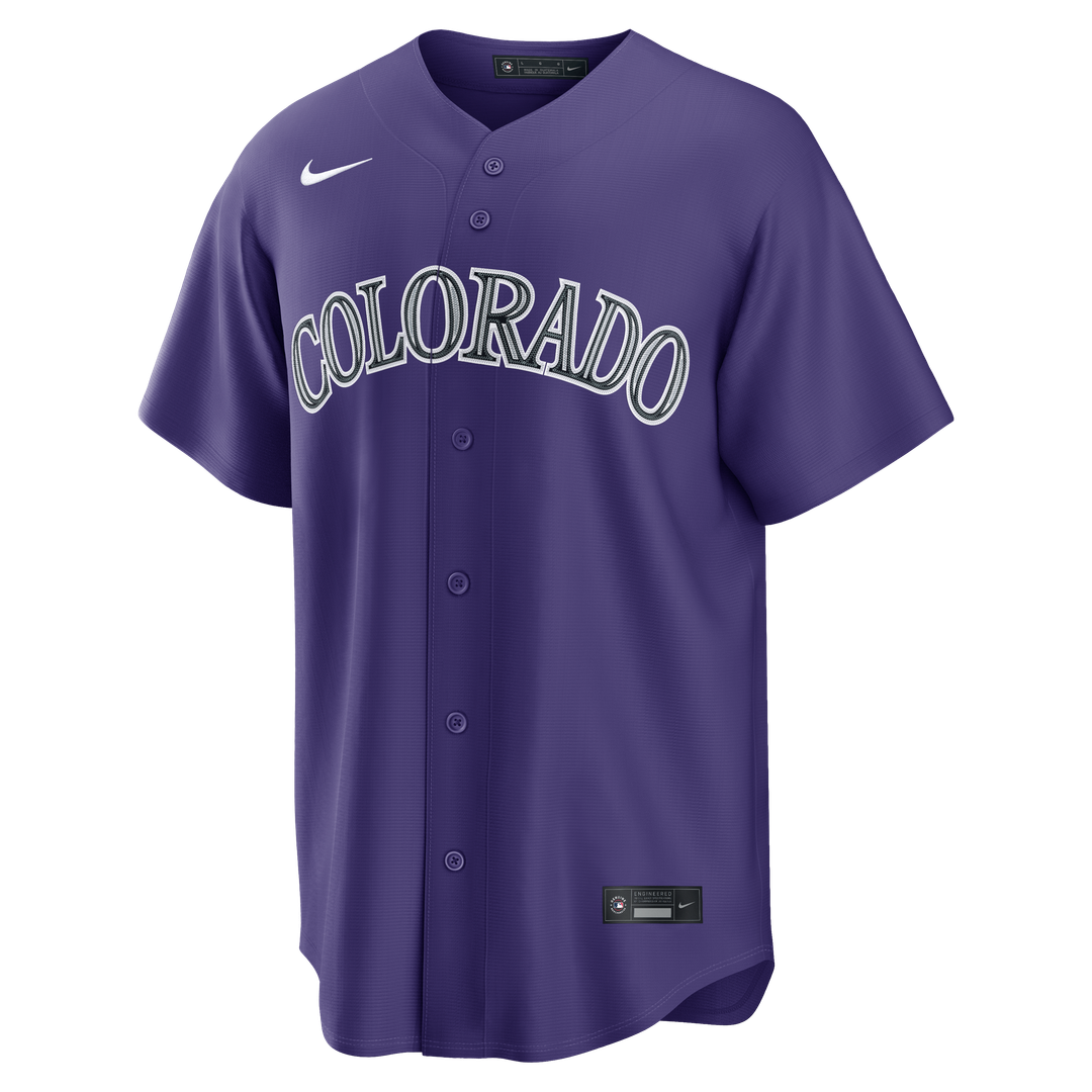 Colorado Rockies Nike Replica Jersey Purple