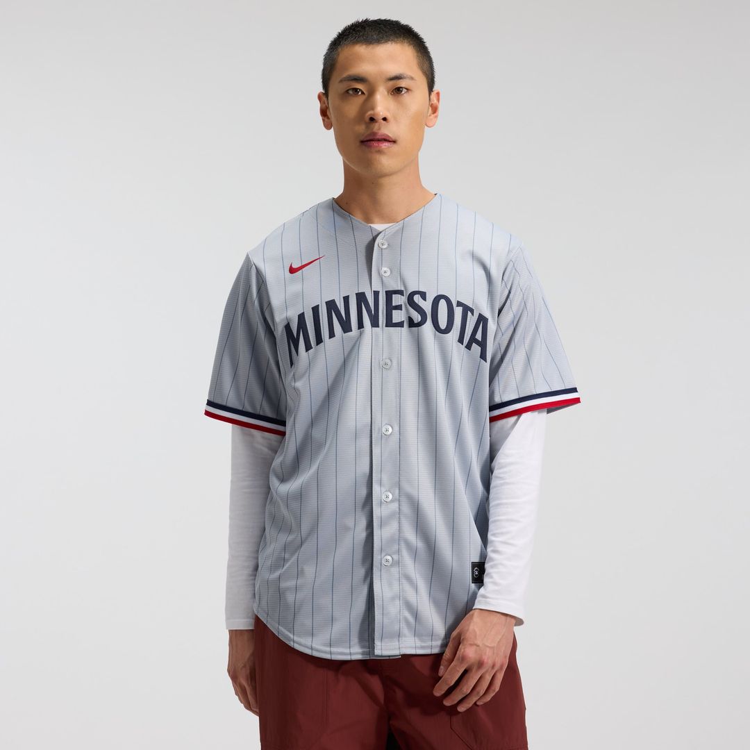 Minnesota Twins Nike Replica Jersey Gray