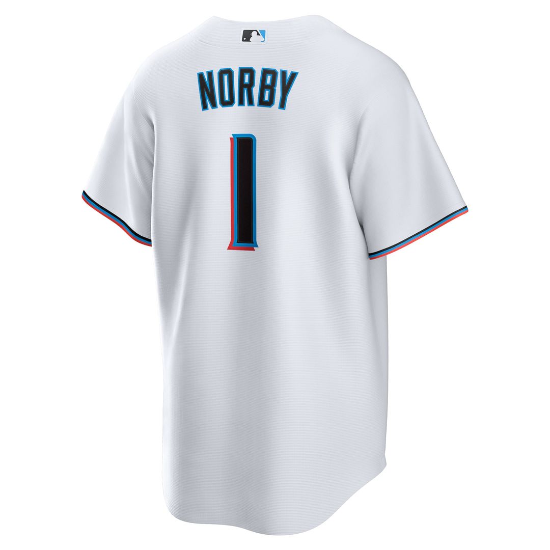 Miami Marlins Nike Replica Jersey White