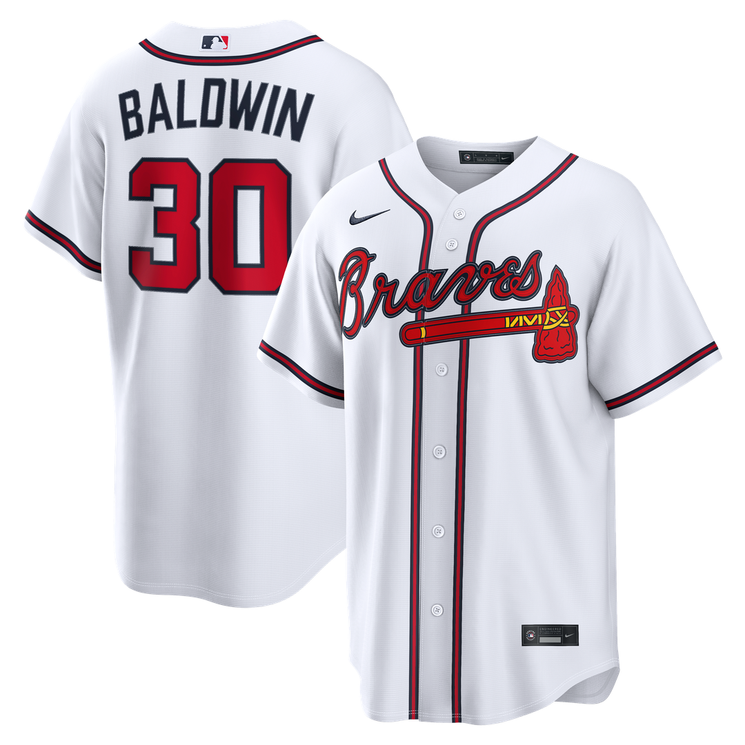 Atlanta Braves Nike White Replica MLB baseball jersey