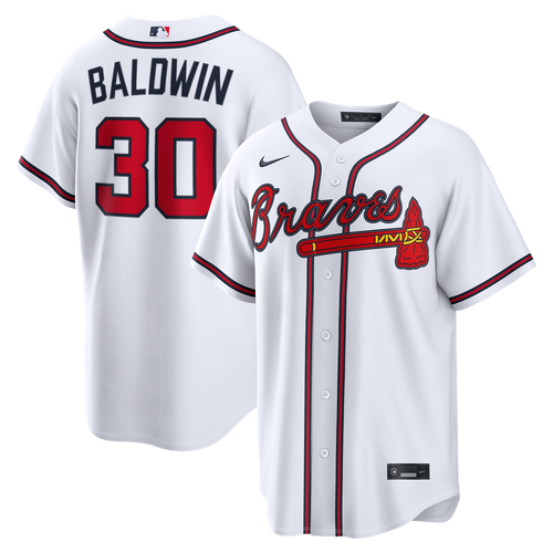 Atlanta Braves Nike White Replica MLB baseball jersey