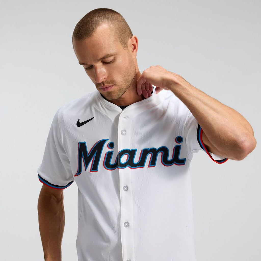 Miami Marlins Nike Authentic Jersey White