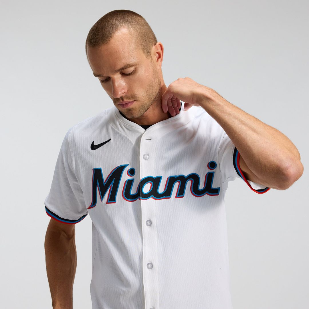 Miami Marlins Nike Authentic Jersey White