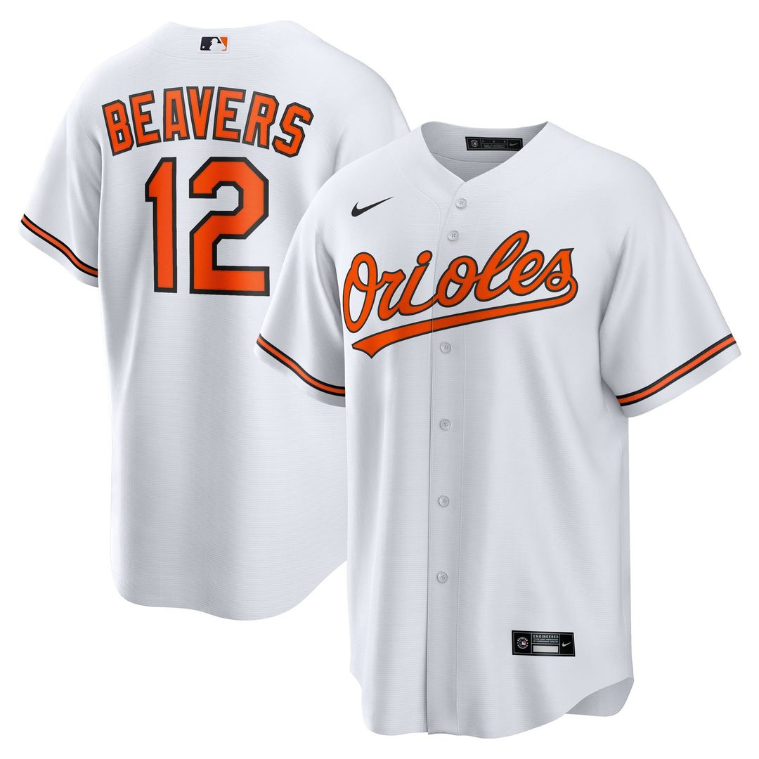 Baltimore Orioles Nike White Replica MLB baseball jersey