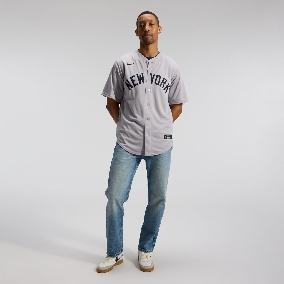 New York Yankees Nike Replica Jersey Gray