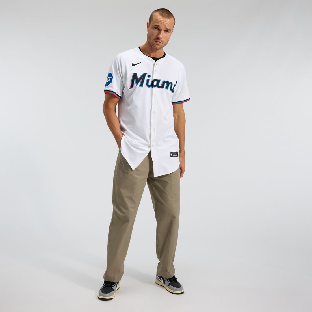 Miami Marlins Nike Authentic Jersey White