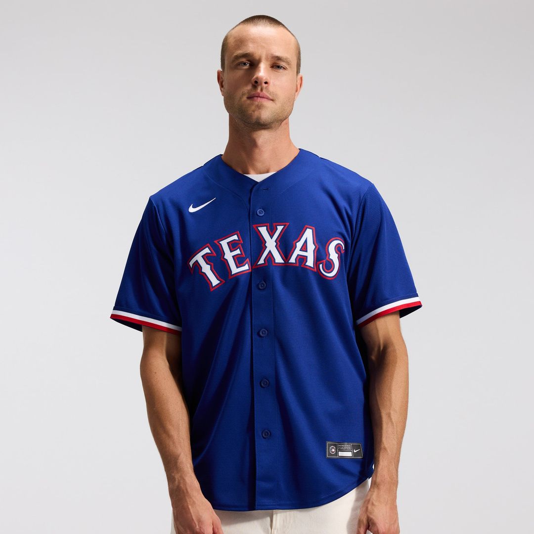 Texas Rangers Nike Replica Jersey Gray