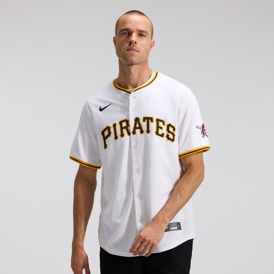 Pittsburgh Pirates Nike White Authentic MLB baseball jersey