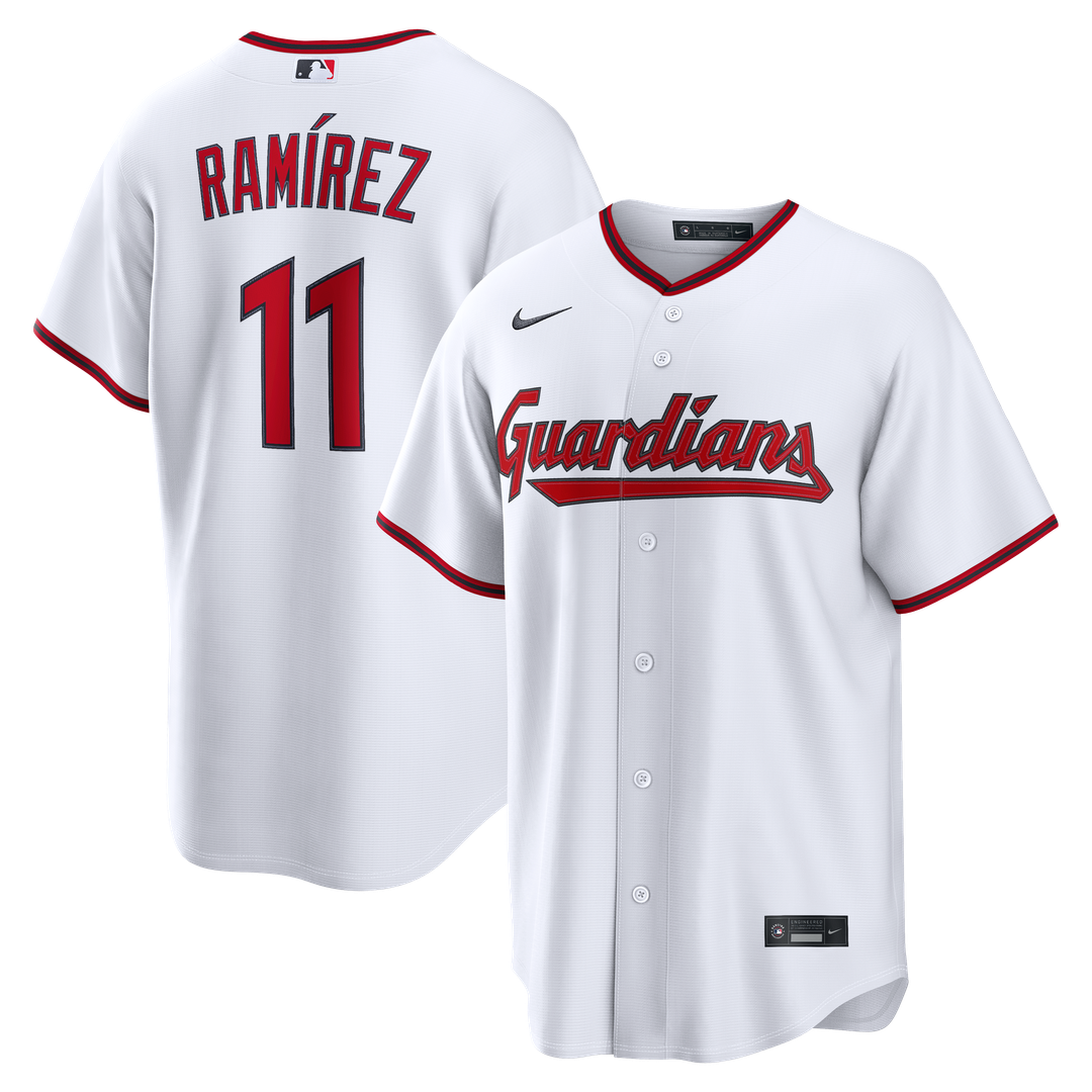 Cleveland Guardians Nike White Replica MLB baseball jersey