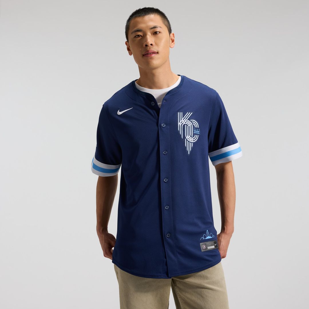 Kansas City Royals Nike Navy MLB baseball jersey