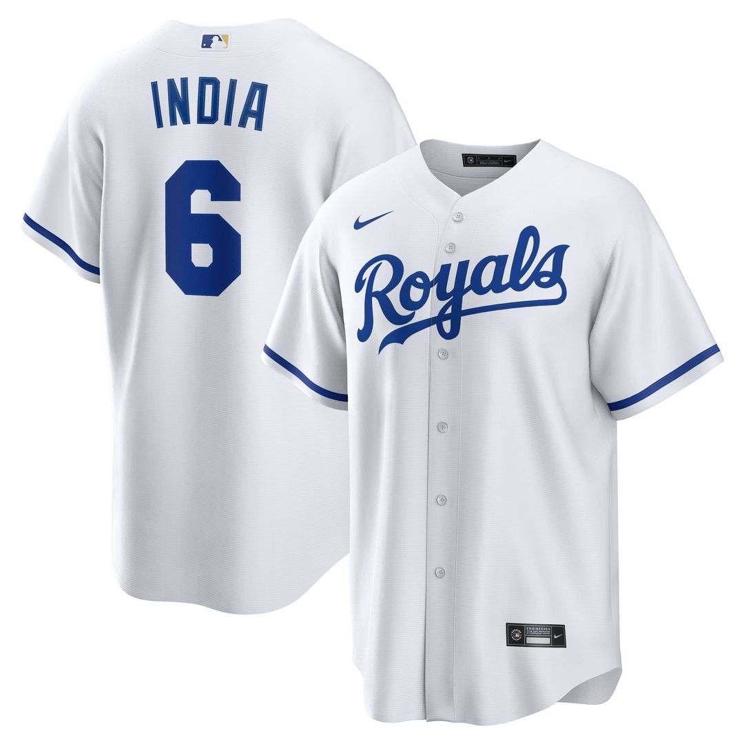 Kansas City Royals Nike White Replica MLB baseball jersey