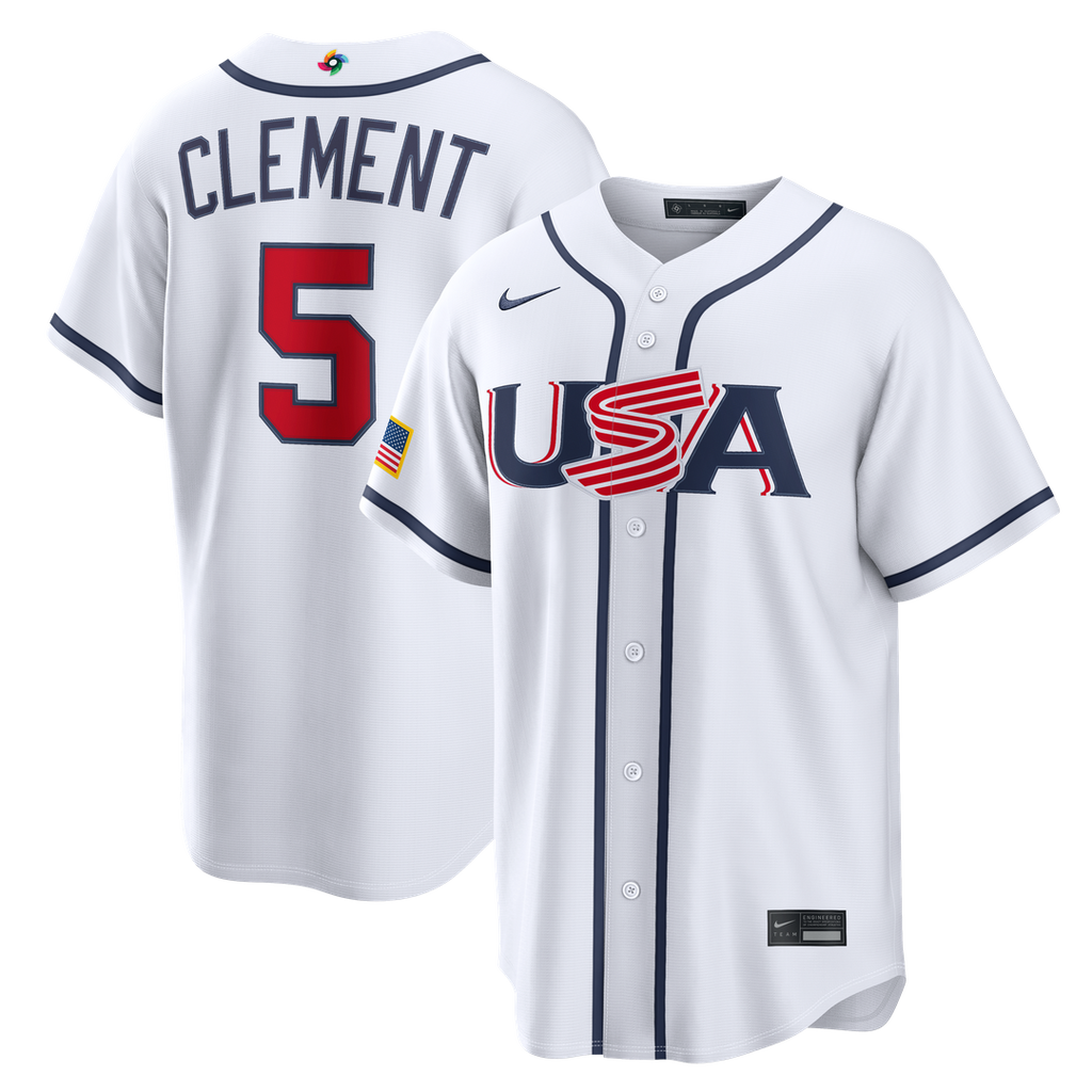 USA Baseball Nike White MLB baseball jersey