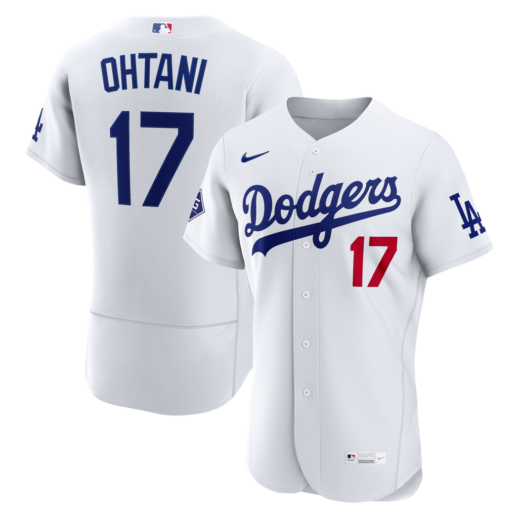 Los Angeles Dodgers Nike White Authentic MLB baseball jersey