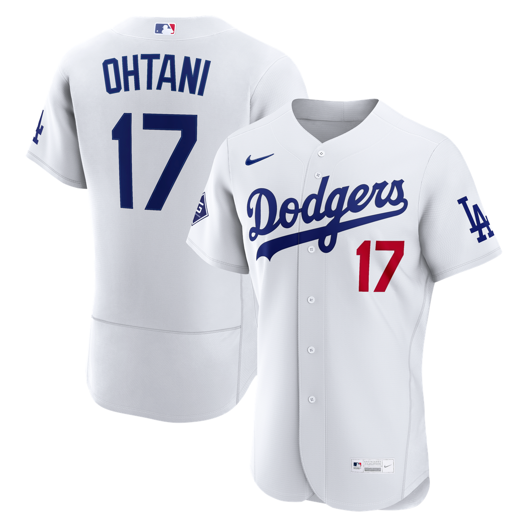 Los Angeles Dodgers Nike White Authentic MLB baseball jersey