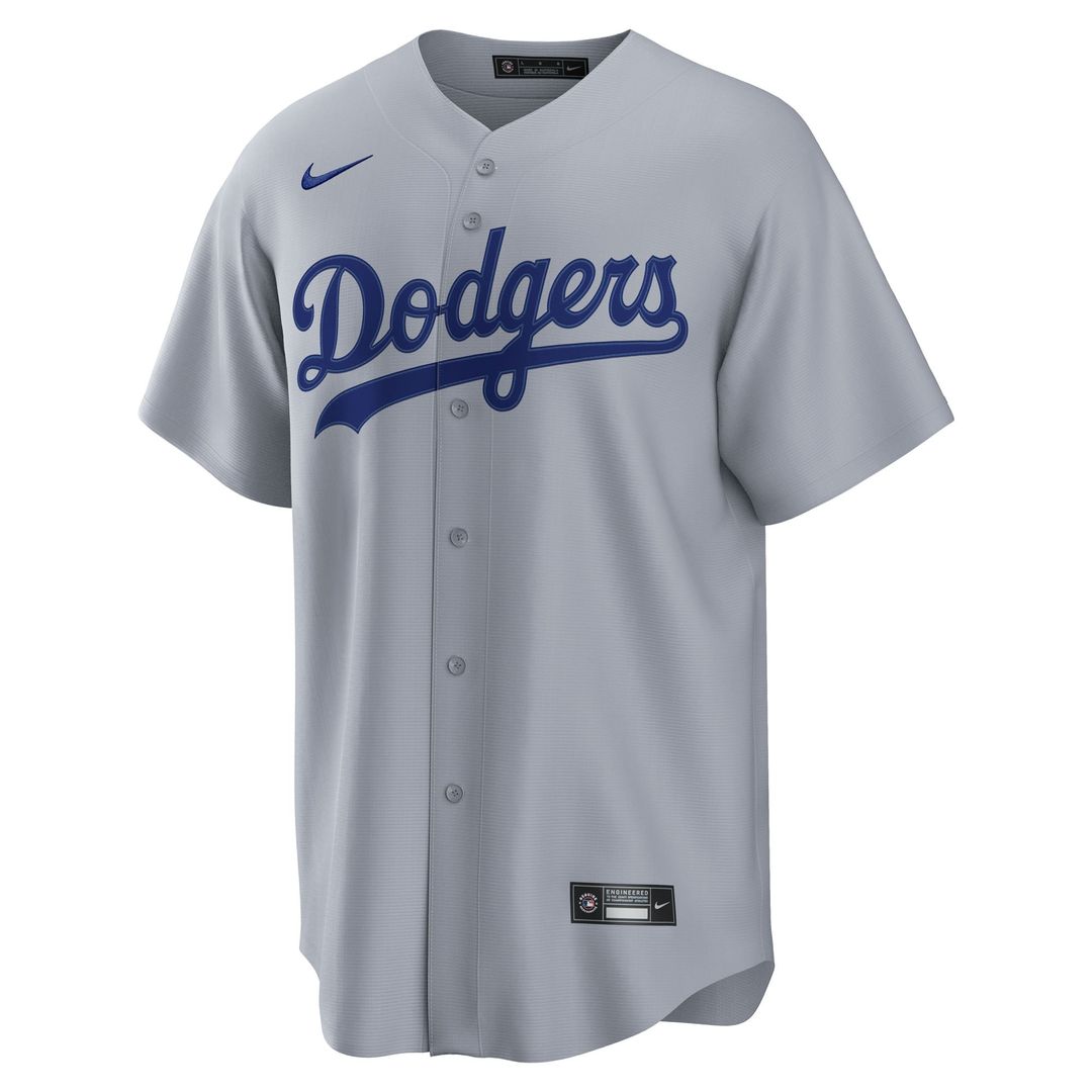 Los Angeles Dodgers Nike Replica Jersey Gray