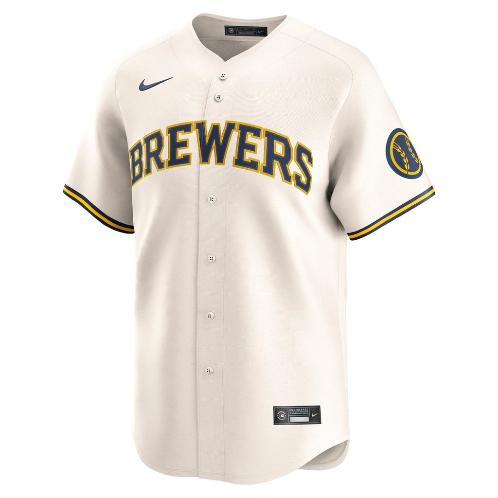 Milwaukee Brewers Nike Authentic Jersey Cream