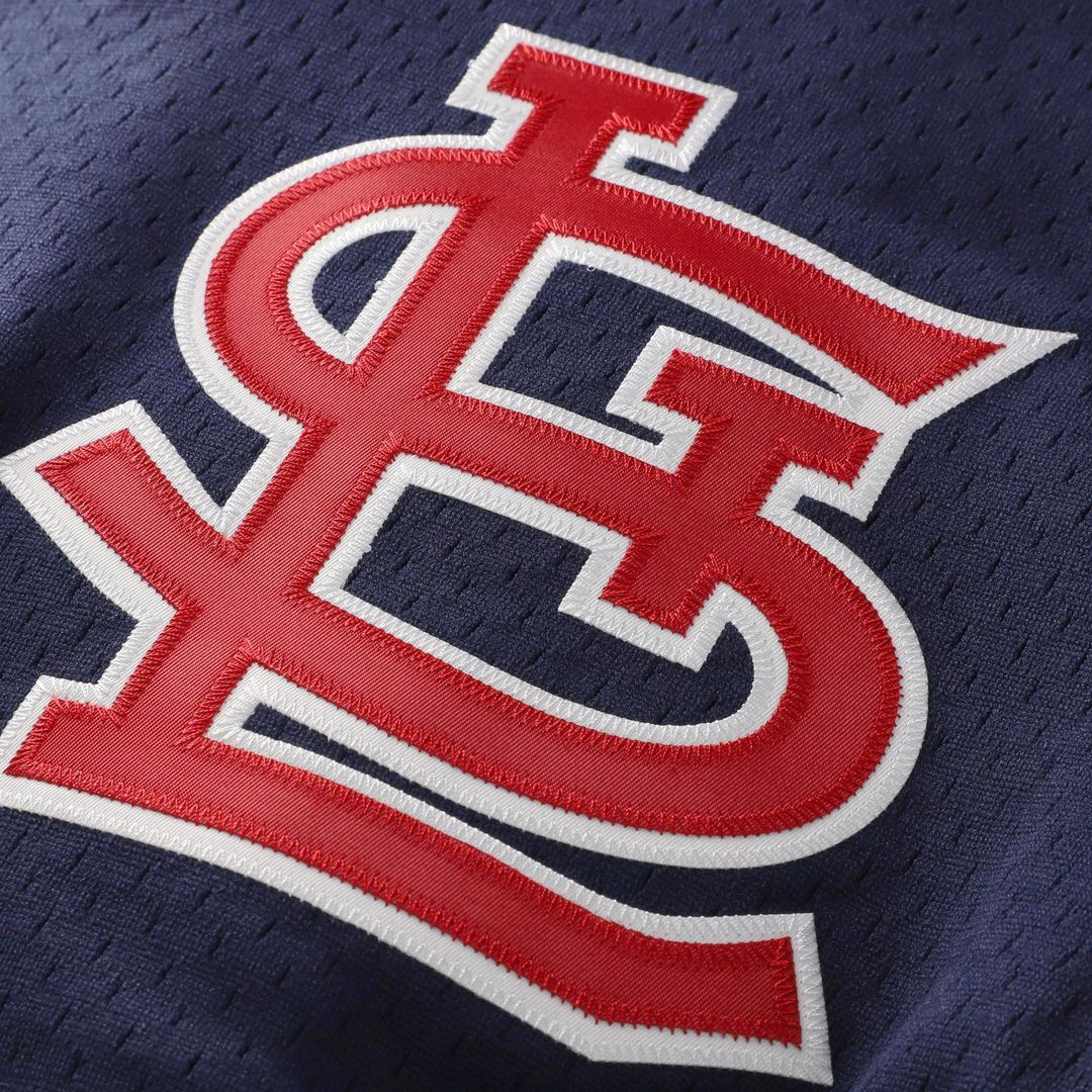 St. Louis Cardinals Mitchell & Ness Authentic Jersey Navy