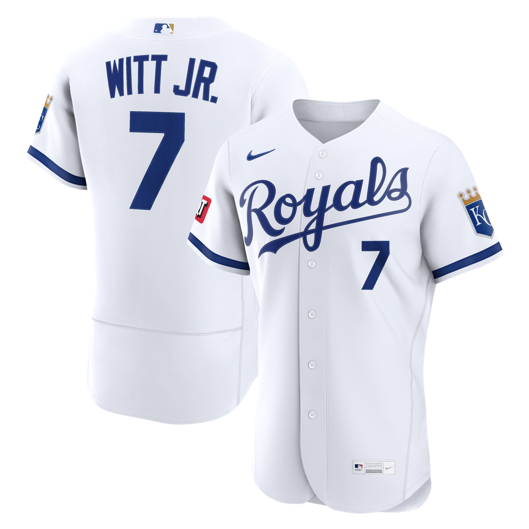 Kansas City Royals Nike White Authentic MLB baseball jersey