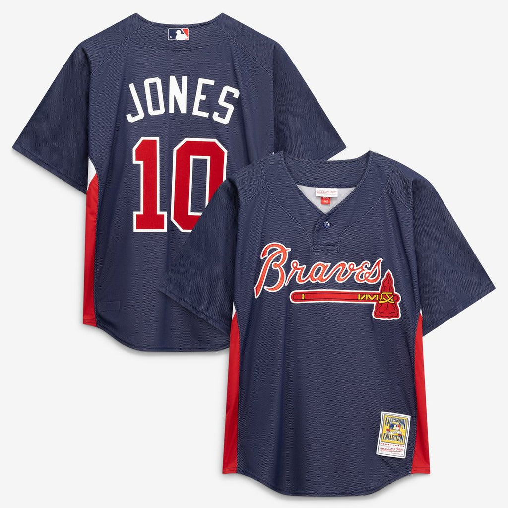 Atlanta Braves Mitchell & Ness Navy Authentic MLB baseball jersey