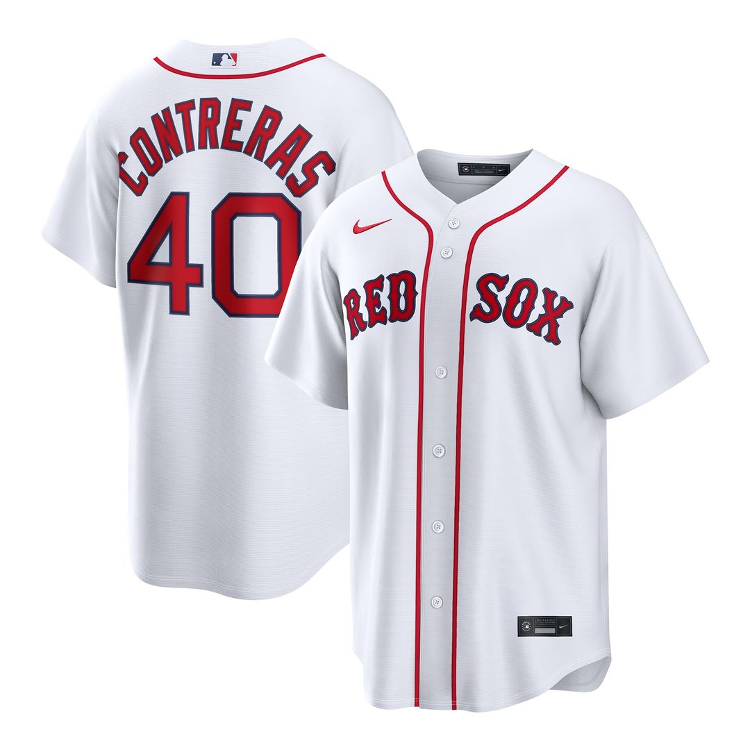 Boston Red Sox Nike White Replica MLB baseball jersey