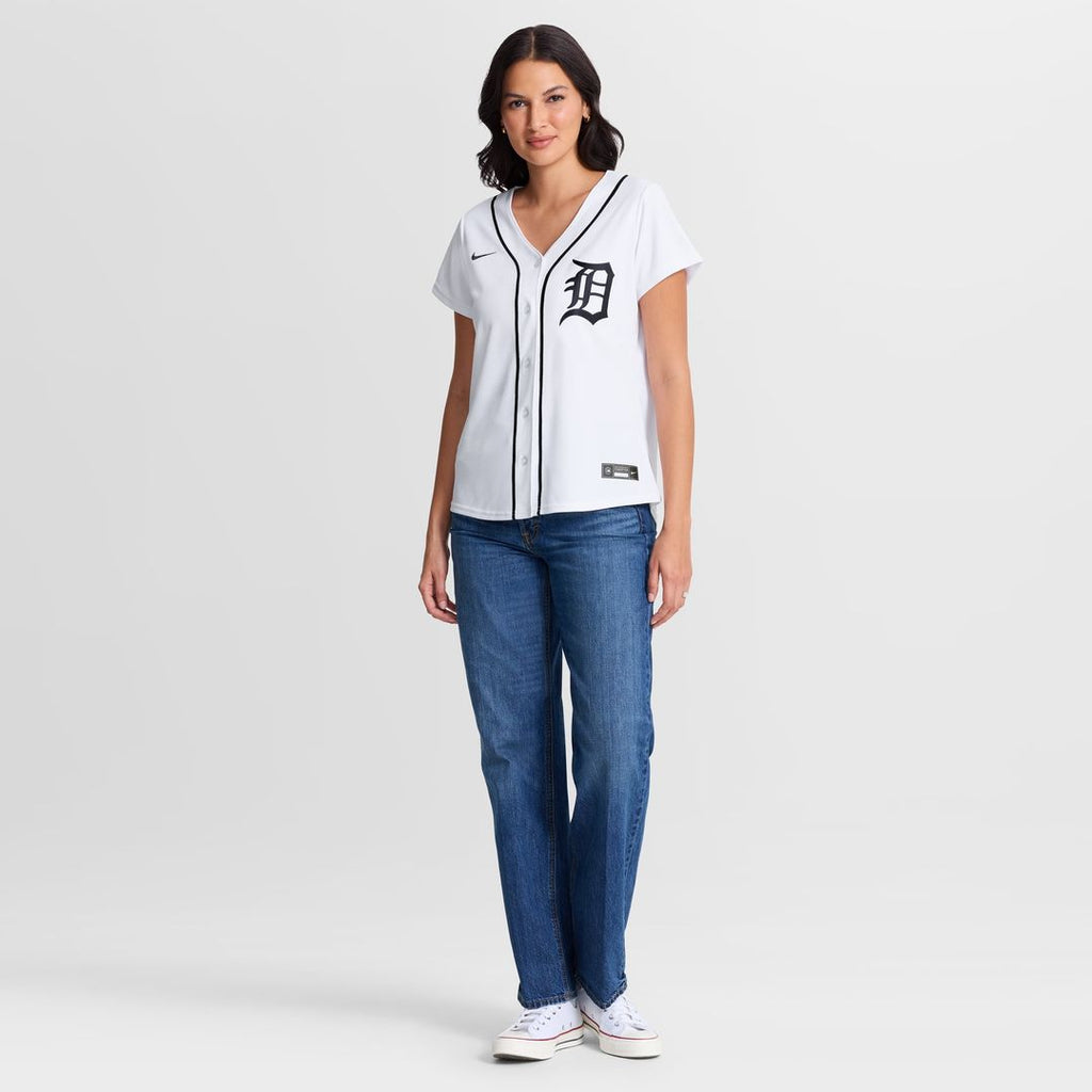 Detroit Tigers Nike White Replica MLB baseball jersey