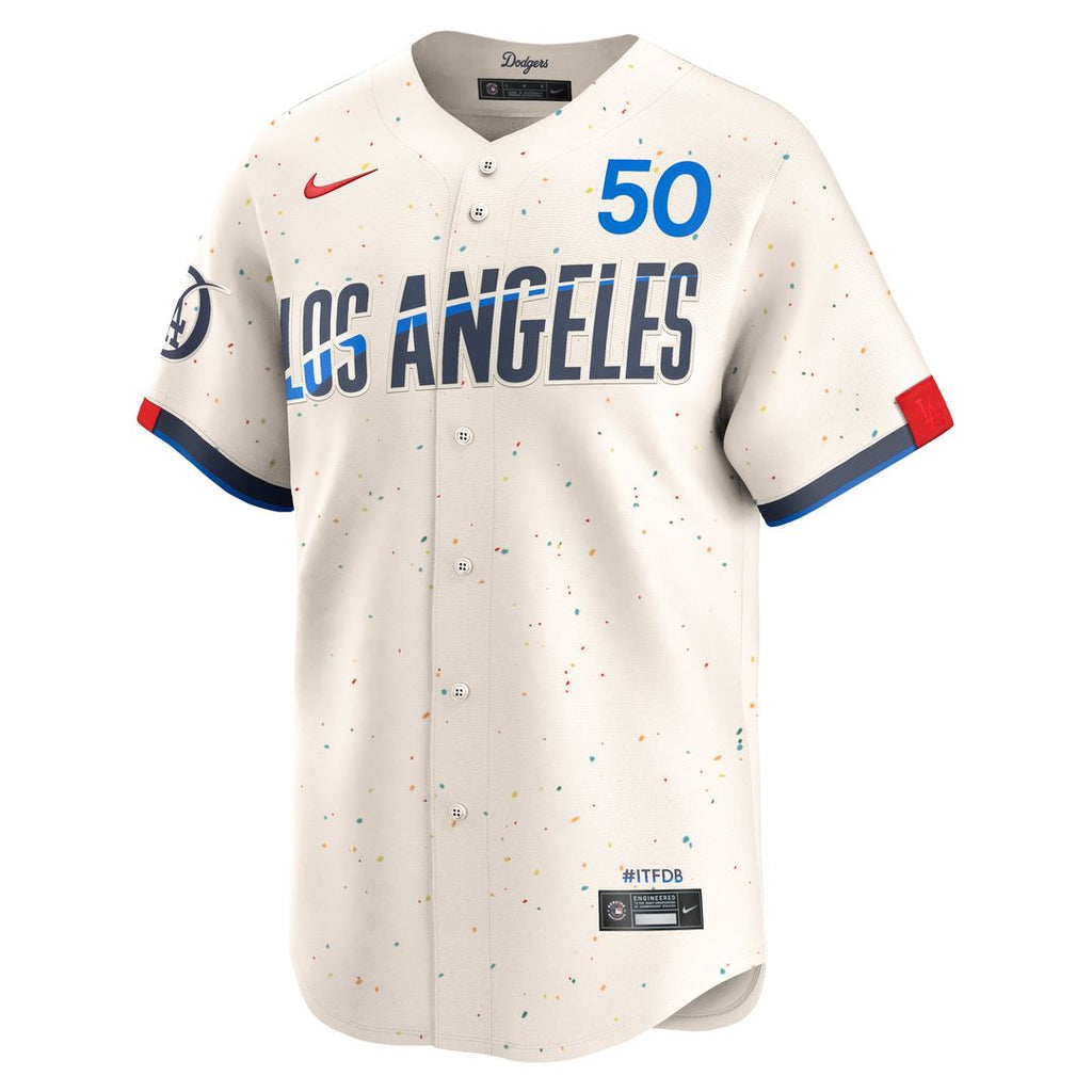 Los Angeles Dodgers Nike Jersey Cream