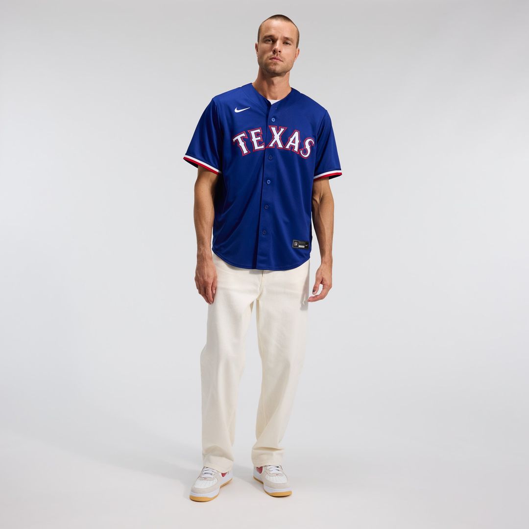 Texas Rangers Nike Replica Jersey Gray
