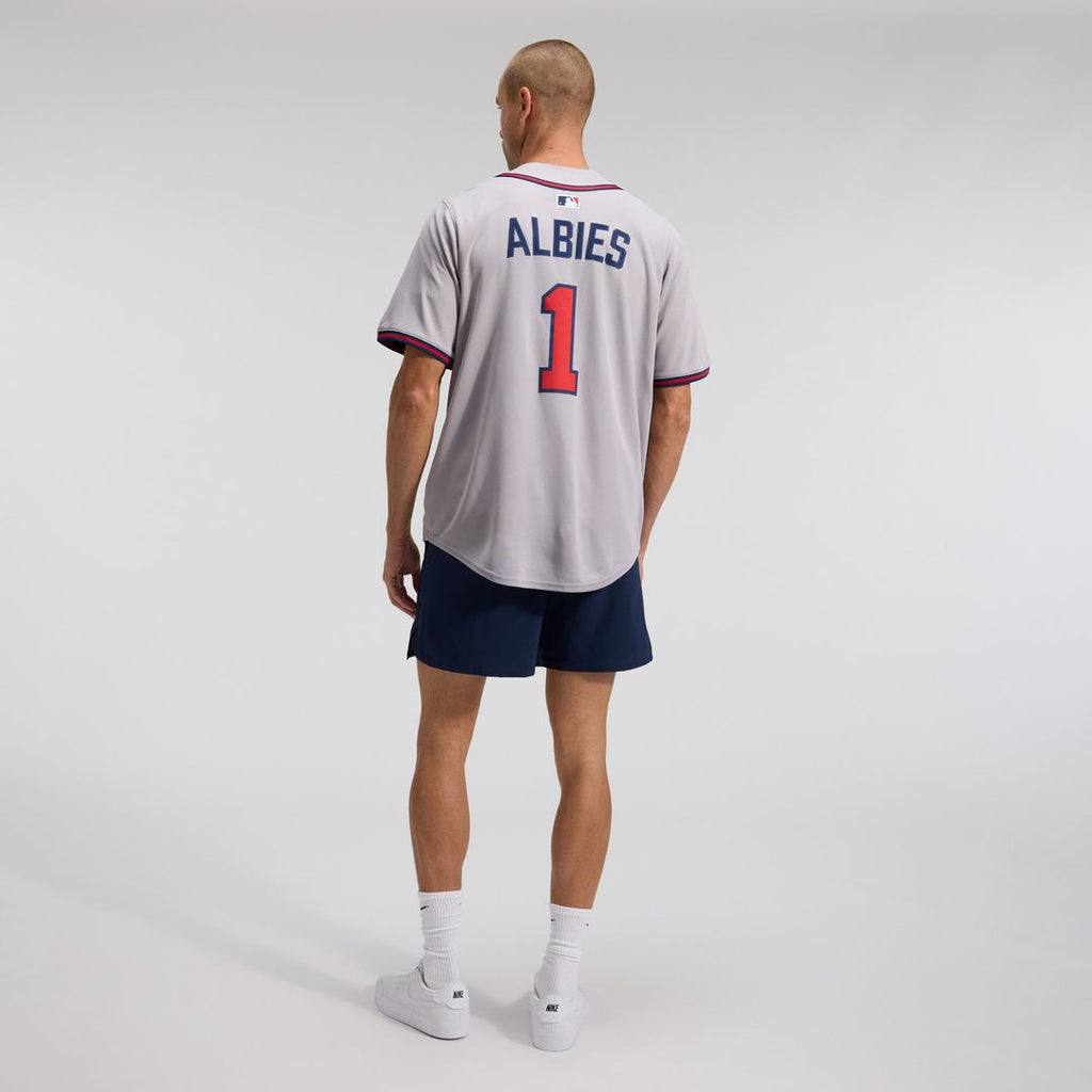 Atlanta Braves Nike Jersey Gray