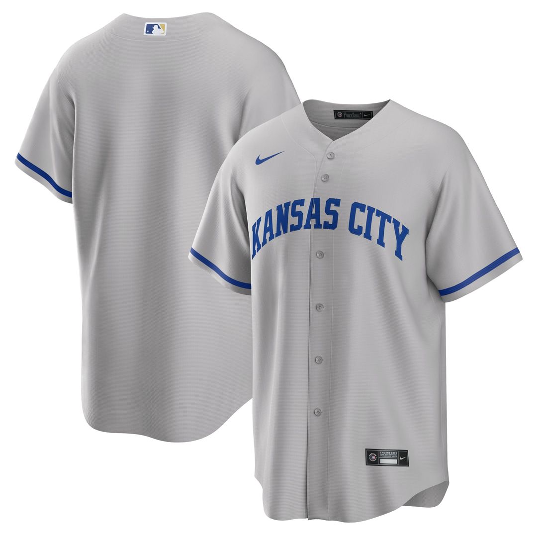 Kansas City Royals Nike Replica Jersey Gray