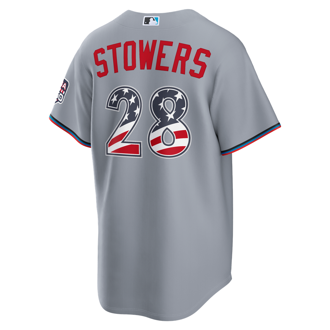 Miami Marlins Nike Jersey Gray