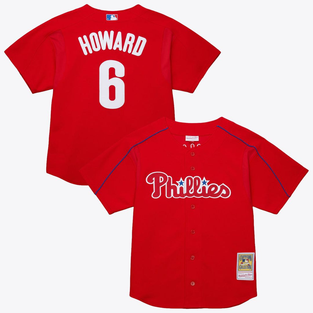 Philadelphia Phillies Mitchell & Ness Red MLB baseball jersey