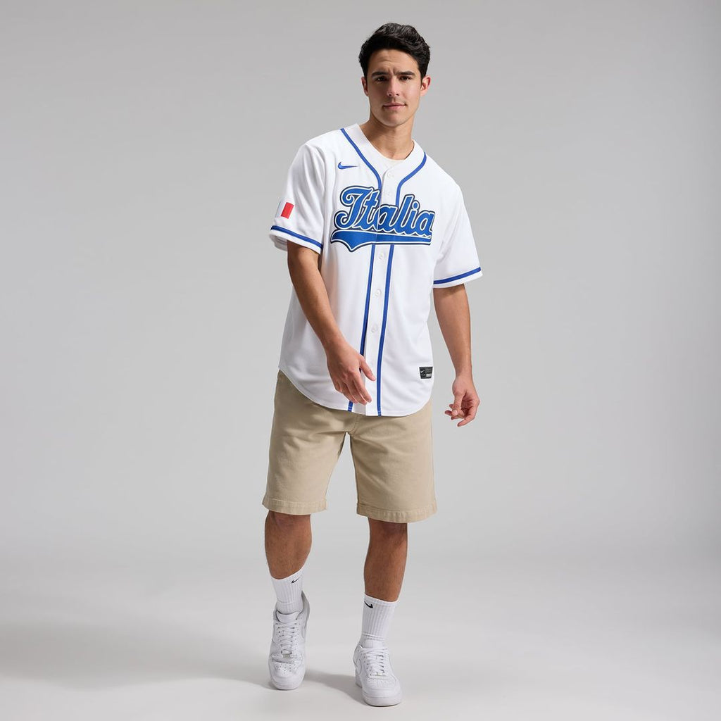 Italy Baseball Nike Jersey White
