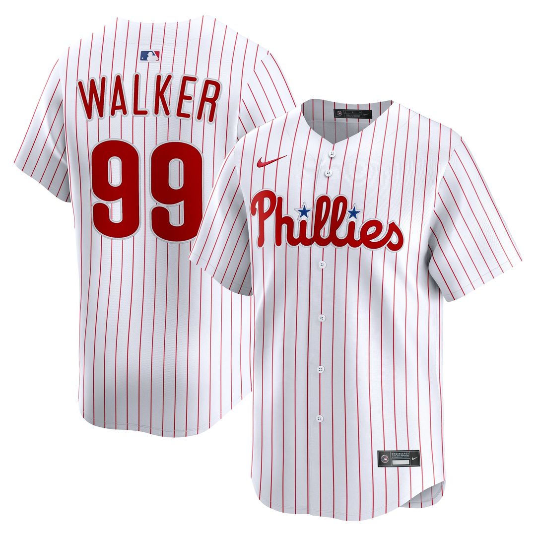 Philadelphia Phillies Nike White Authentic MLB baseball jersey