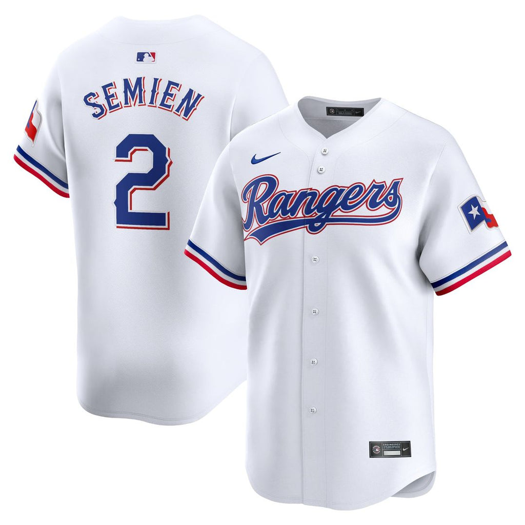 Texas Rangers Nike White MLB baseball jersey