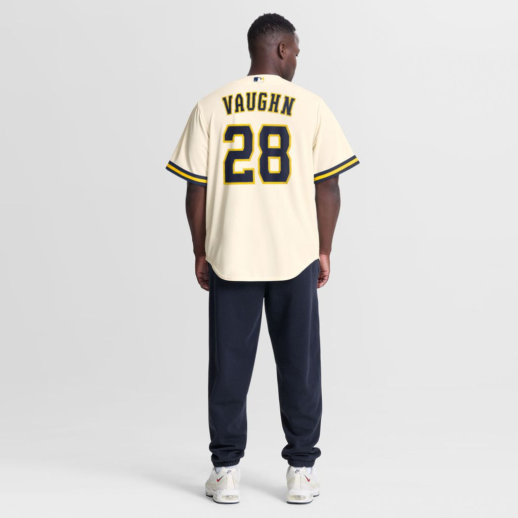Milwaukee Brewers Nike Replica Jersey Cream