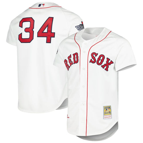 Boston Red Sox Mitchell & Ness White Authentic MLB baseball jersey