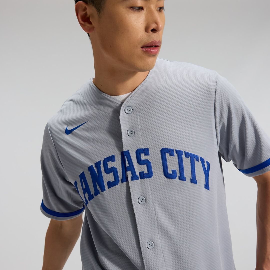 Kansas City Royals Nike Replica Jersey Gray