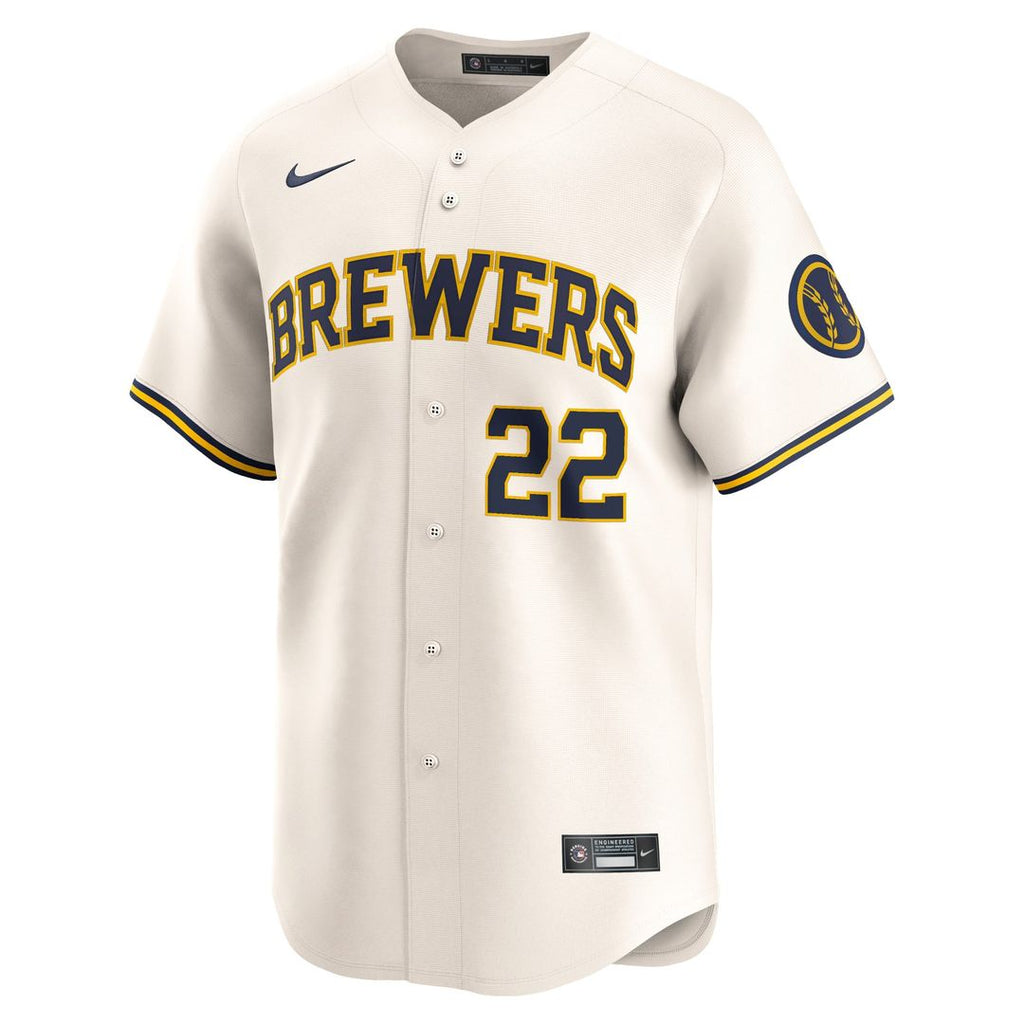 Milwaukee Brewers Nike Jersey Cream