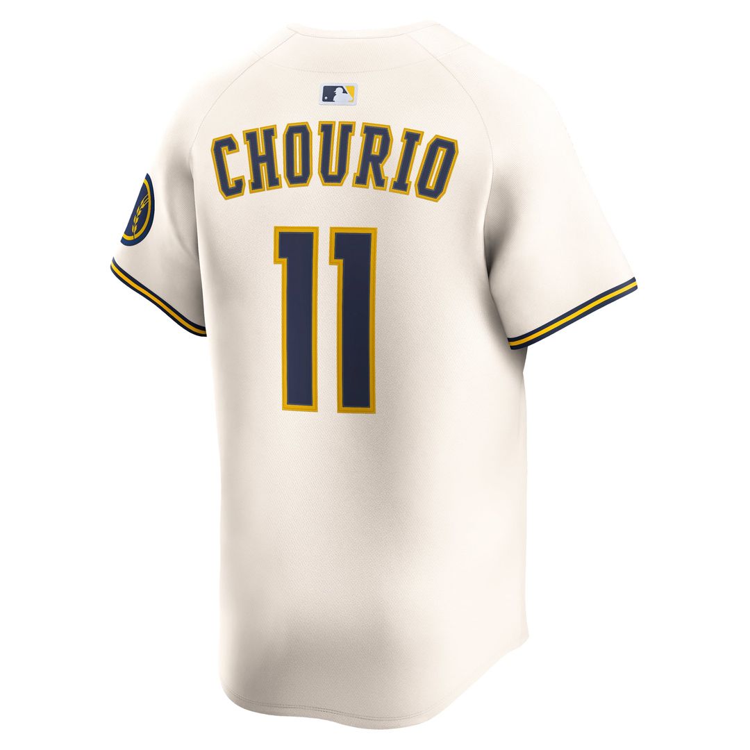 Milwaukee Brewers Nike Authentic Jersey Cream