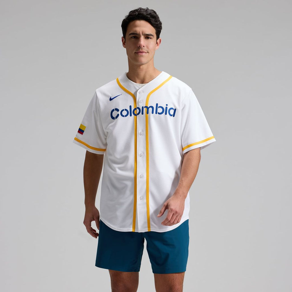 Colombia Baseball Nike White MLB baseball jersey