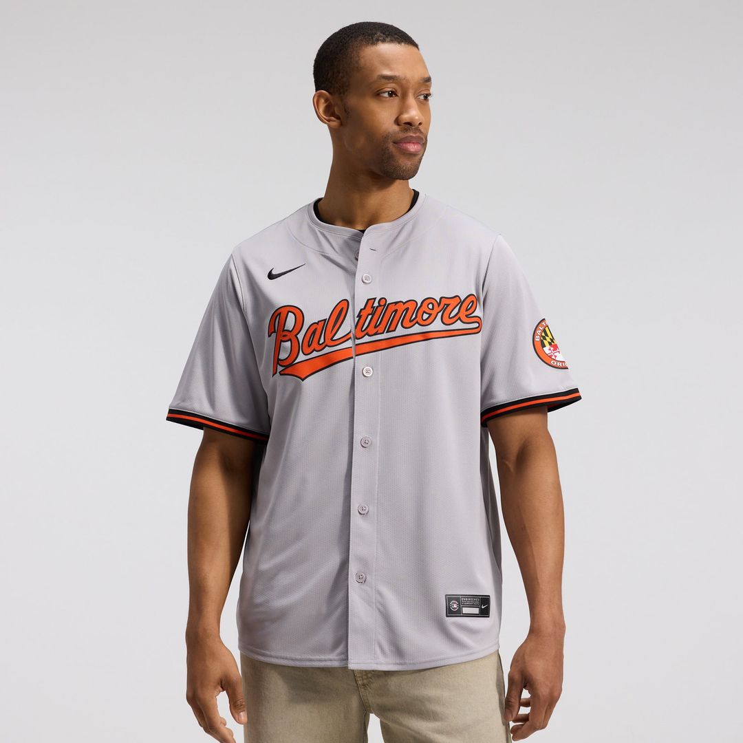 Baltimore Orioles Nike Gray Authentic MLB baseball jersey