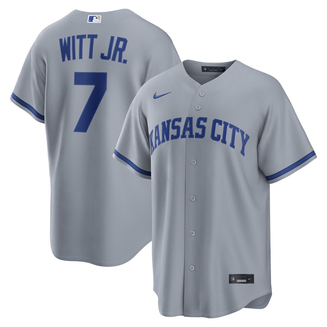 Kansas City Royals Nike Replica Jersey Gray