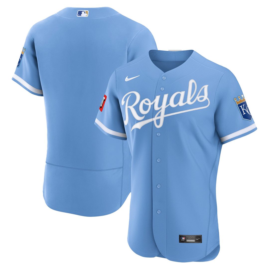 Kansas City Royals Nike Blue Authentic MLB baseball jersey