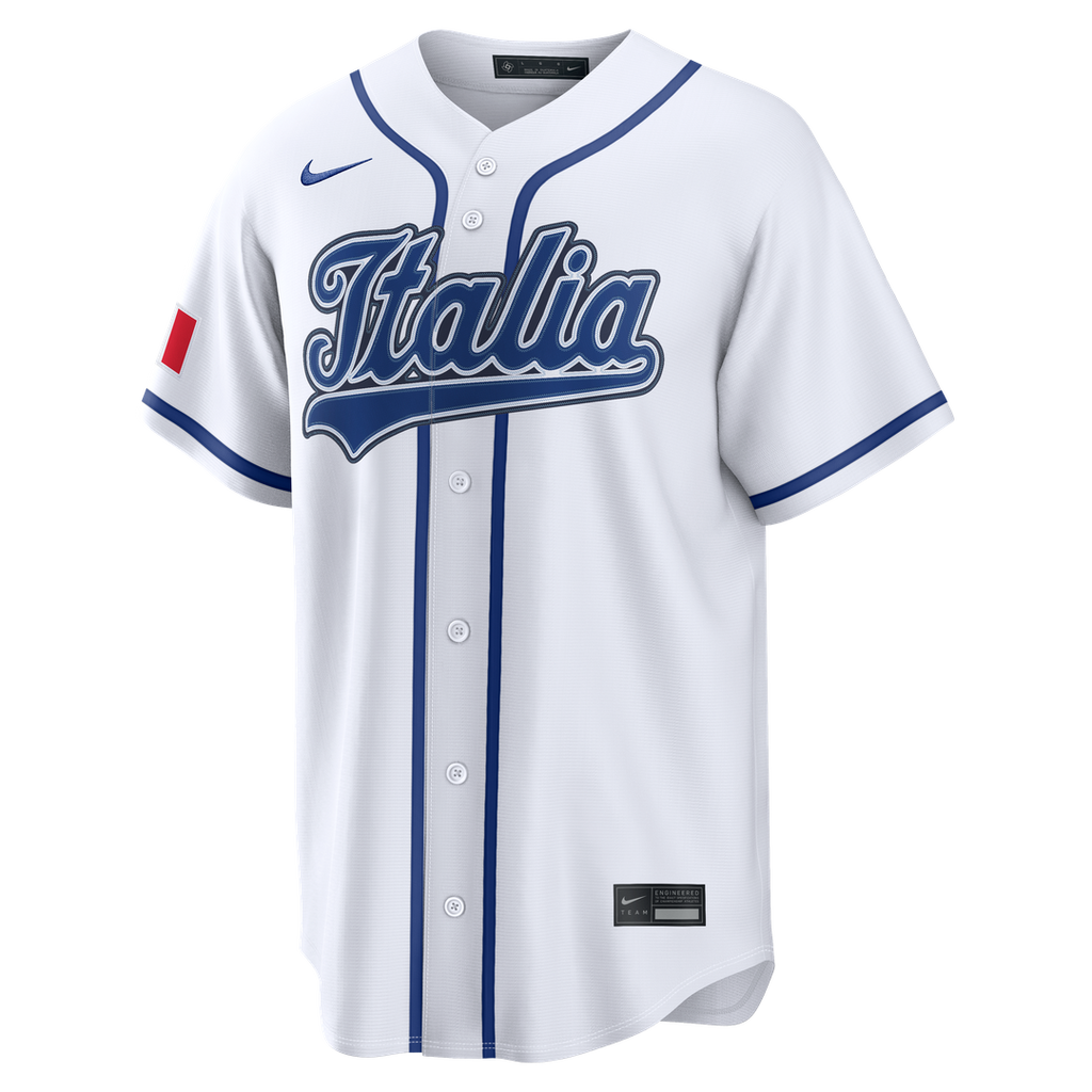 Italy Baseball Nike Jersey White