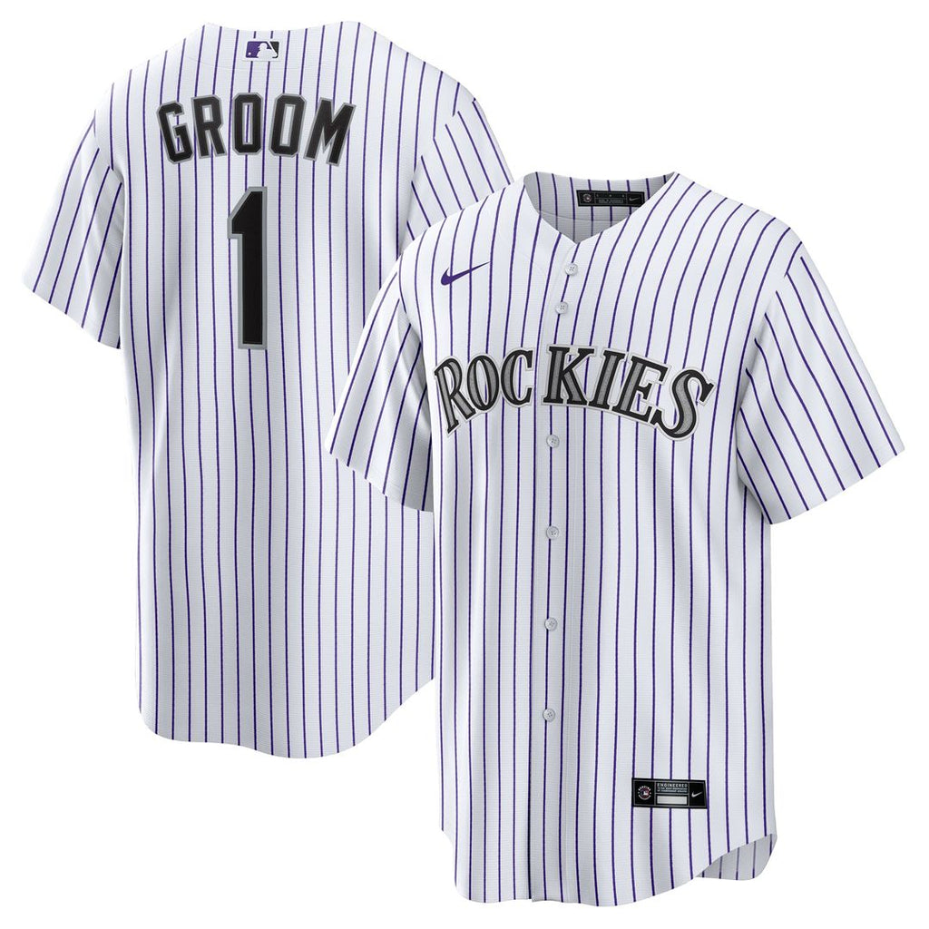 Colorado Rockies Nike White Replica MLB baseball jersey