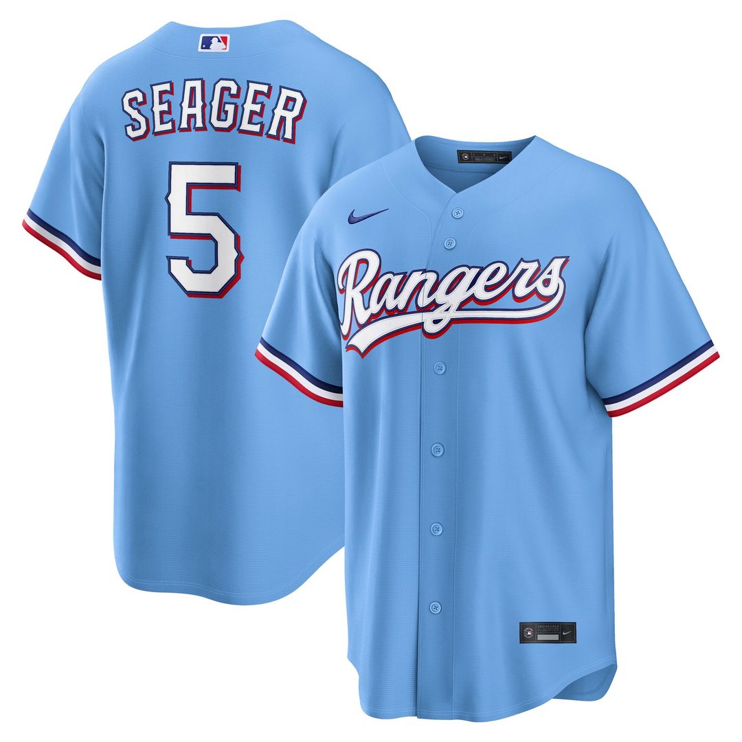 Texas Rangers Nike Replica Jersey Gray