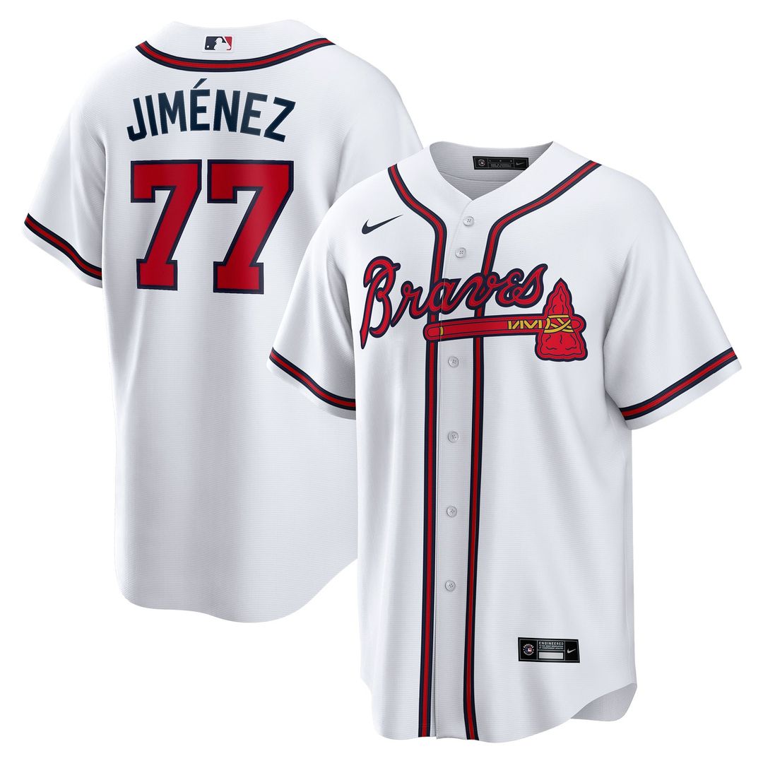 Atlanta Braves Nike White Replica MLB baseball jersey