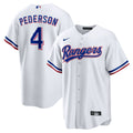 Texas Rangers Nike White Replica MLB baseball jersey