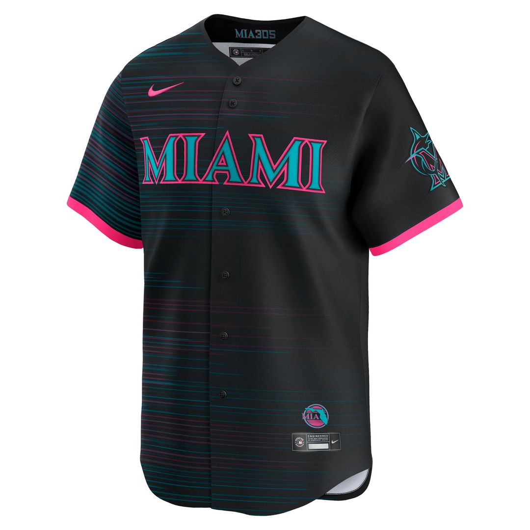 Miami Marlins Nike Jersey Black